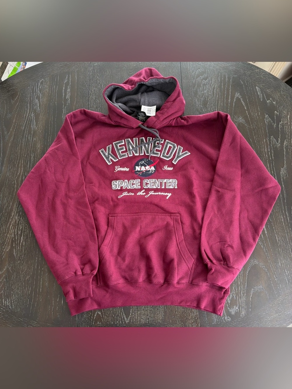 Space Center NASA Maroon Men's Hoodie